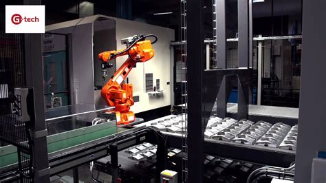 robot cnc machine tending|ceiling mounted robotic arm.